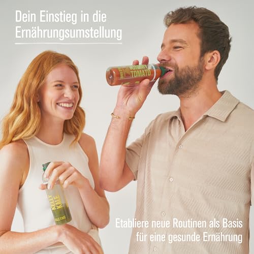 Detalle 2 de Kale & Me Cure de jus classique 3 jours avec bouillon de légumes (100 g) – 18 bouteilles 320 ml, sans additifs, 6 saveurs