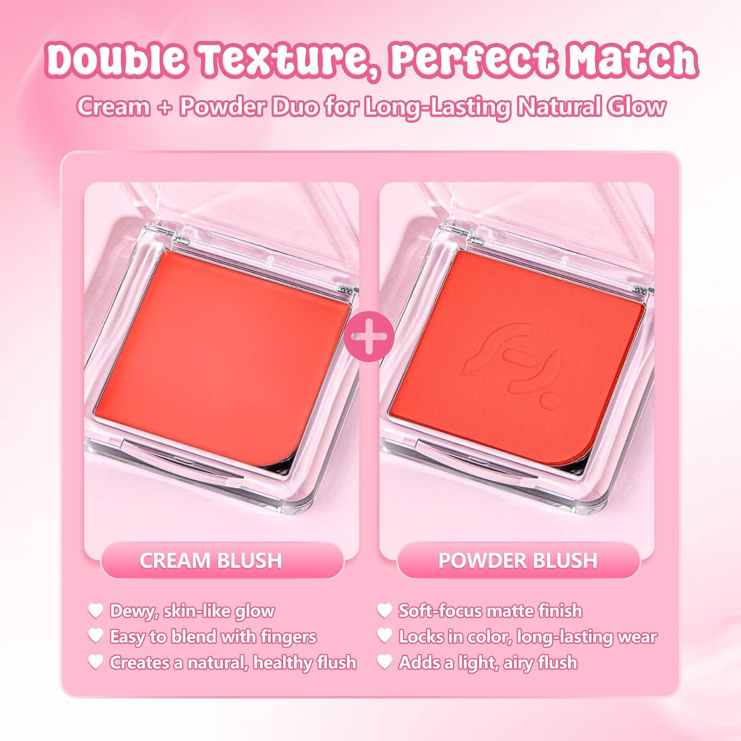 Thumbnail 3 de Fillwie cream and powder blush duo, coral pink