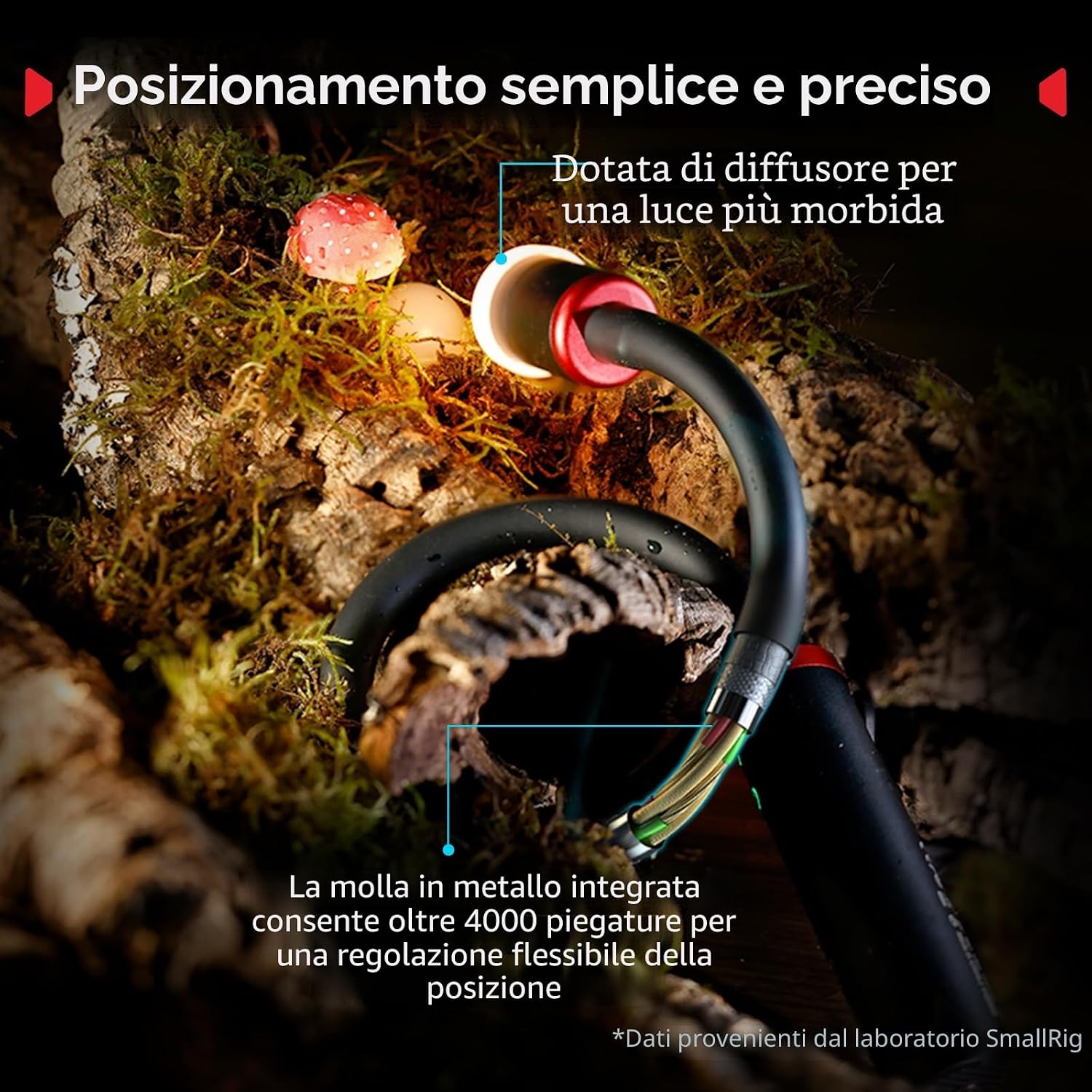 Thumbnail 5 de SMALLRIG RM 03 luce LED per macrofotografia 2200–6500K