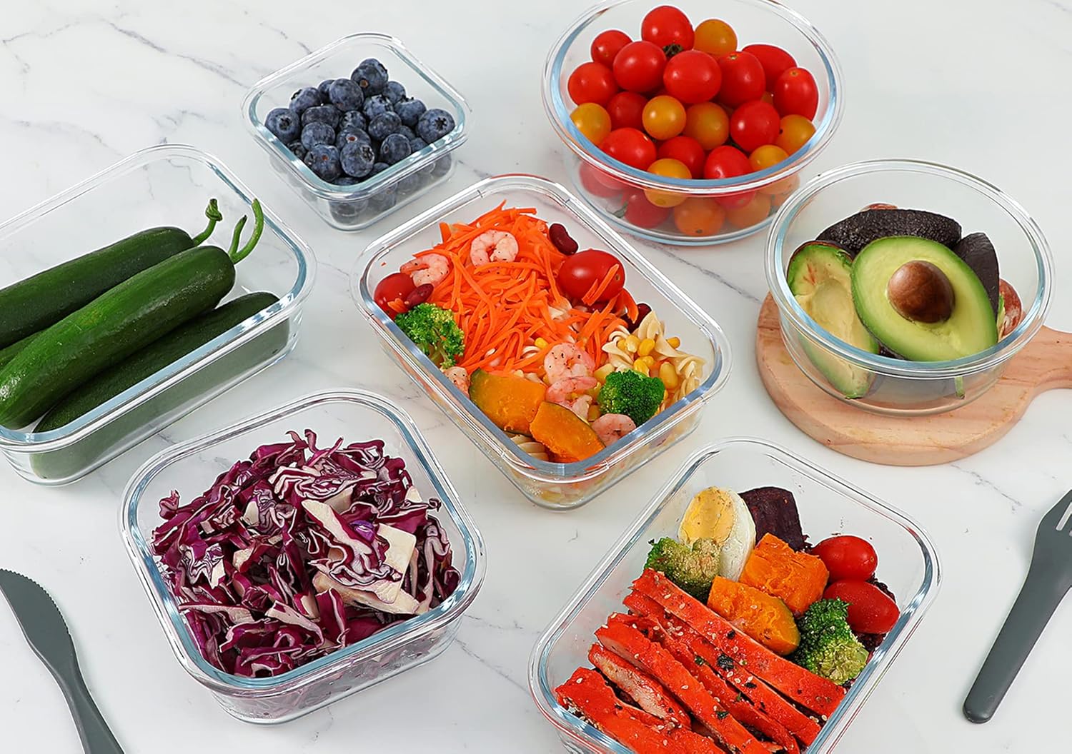 Thumbnail 6 de M MCIRCO 24-Piece Glass Food Storage Containers 🍱