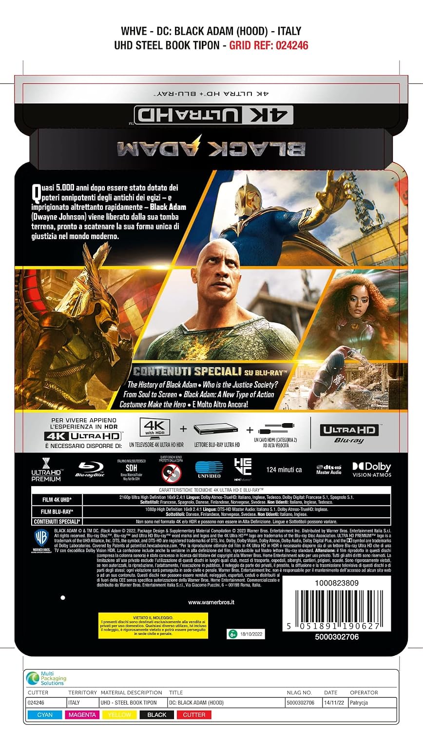 Thumbnail 1 de BLACK ADAM Steelbook 4K Ultra HD 🎬