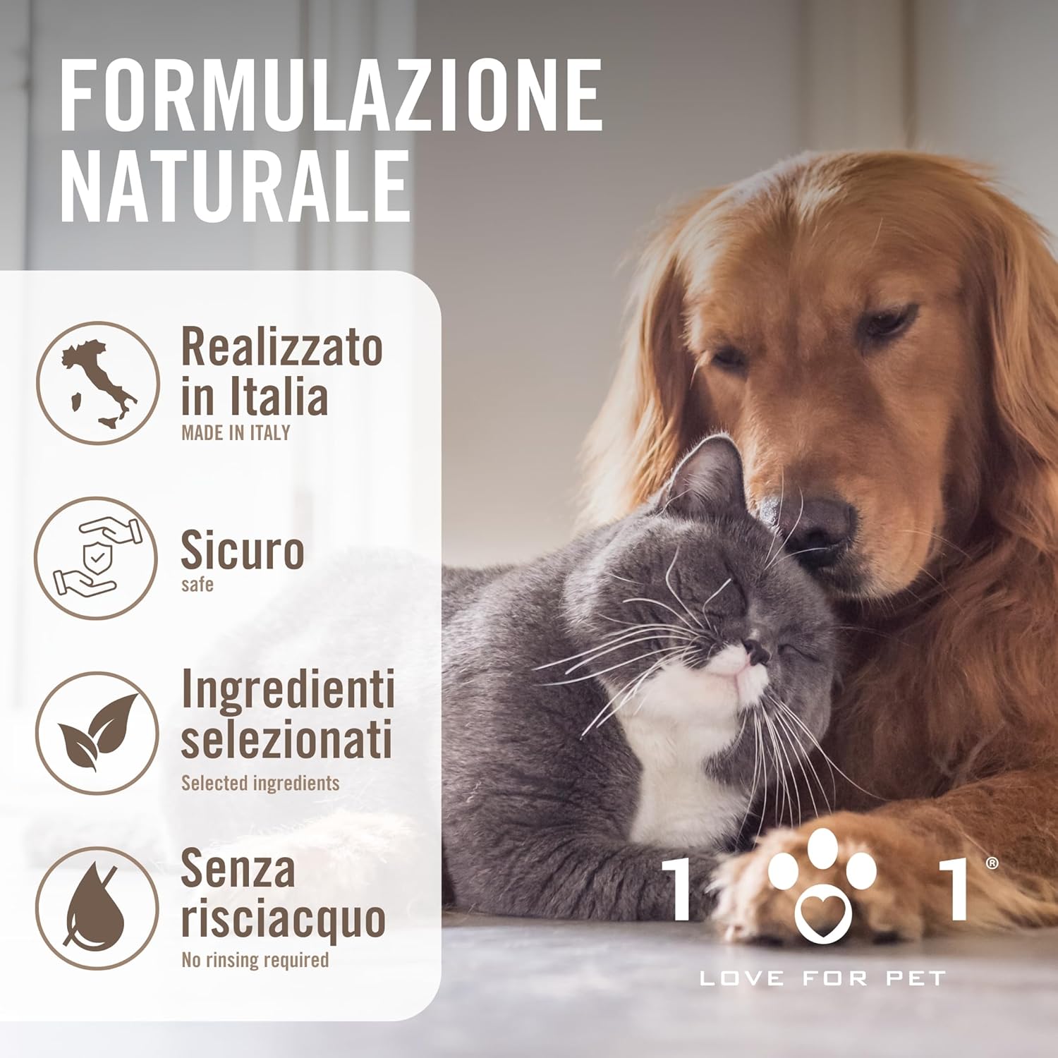 Detalle de Linee 101 Dentifricio Spray per Cani con Aloe, Menta ed Eucalipto – Igiene orale pratica e naturale