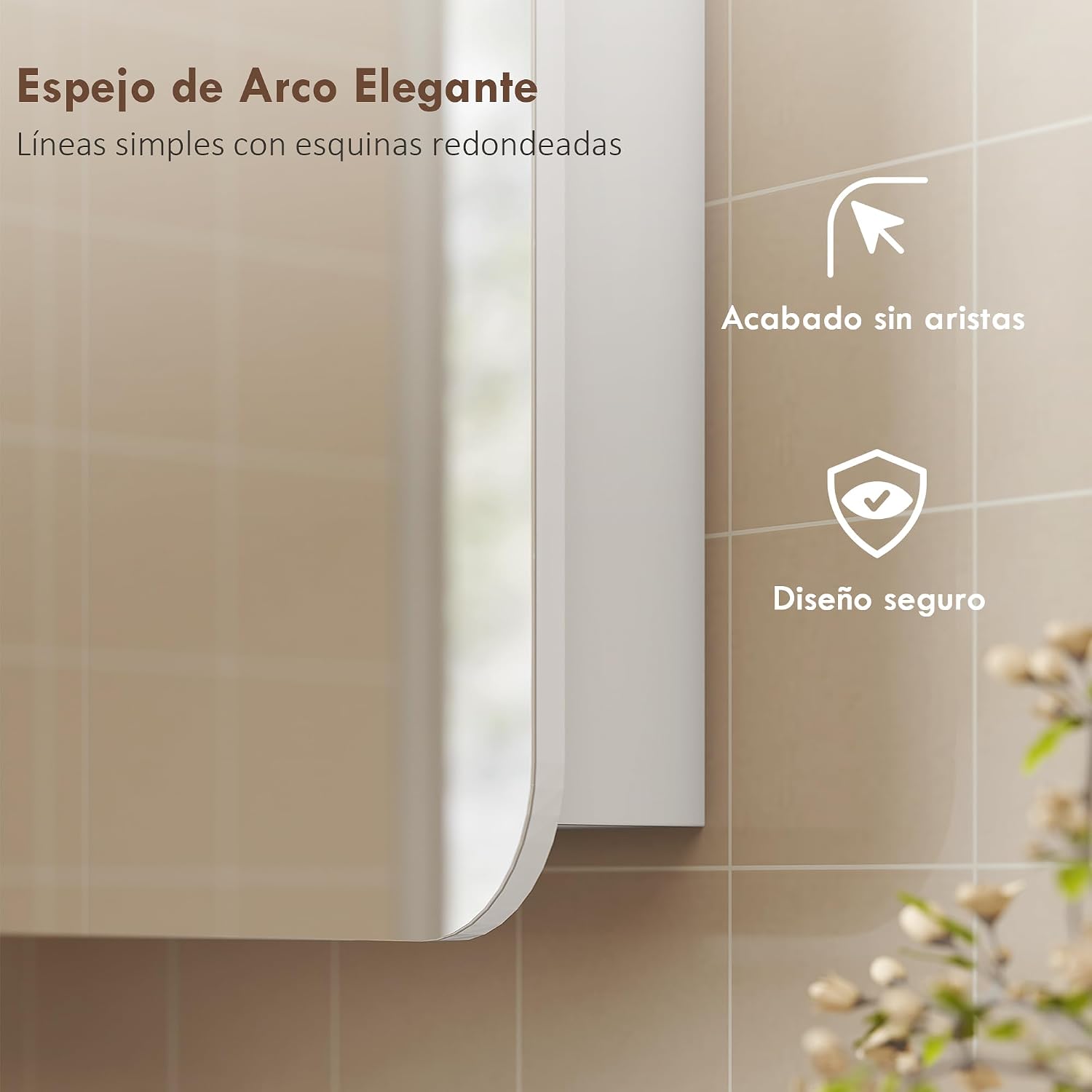 Thumbnail 3 de HOMCOM Armario de Baño con Espejo 68x13x66