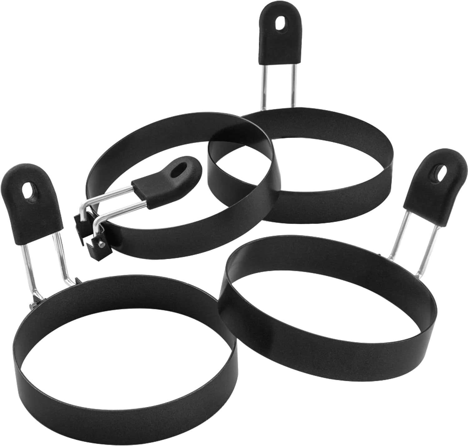 COTEY 3.5" Egg Rings Set Nonstick
