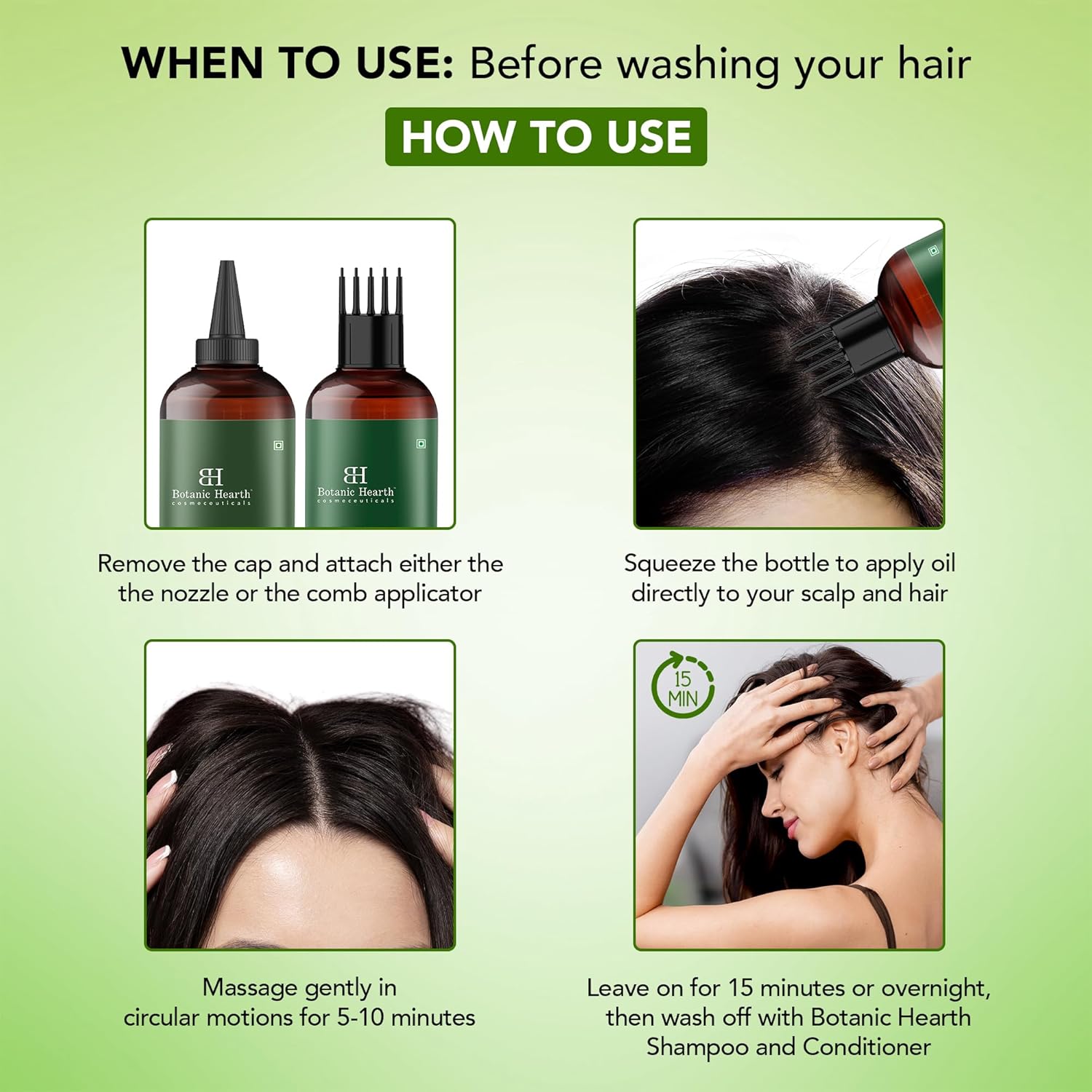 Detalle 2 de Botanic Hearth Hair Oil 6.7 Fl Oz