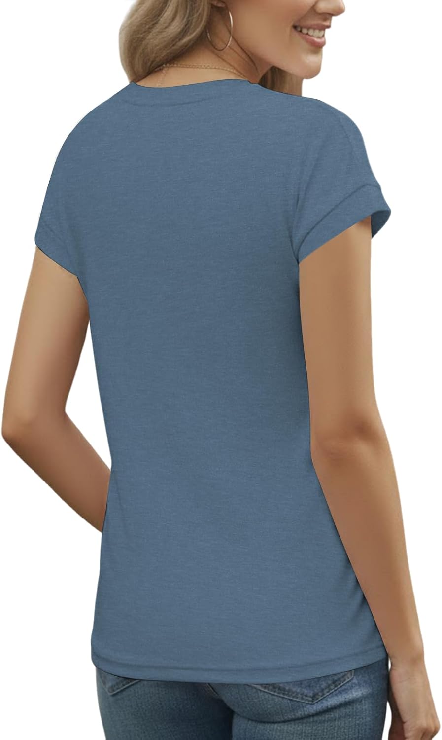 Thumbnail 1 de Cuptacc Damen T-Shirt mit Rundhals – kurzarm, locker & knitterarm