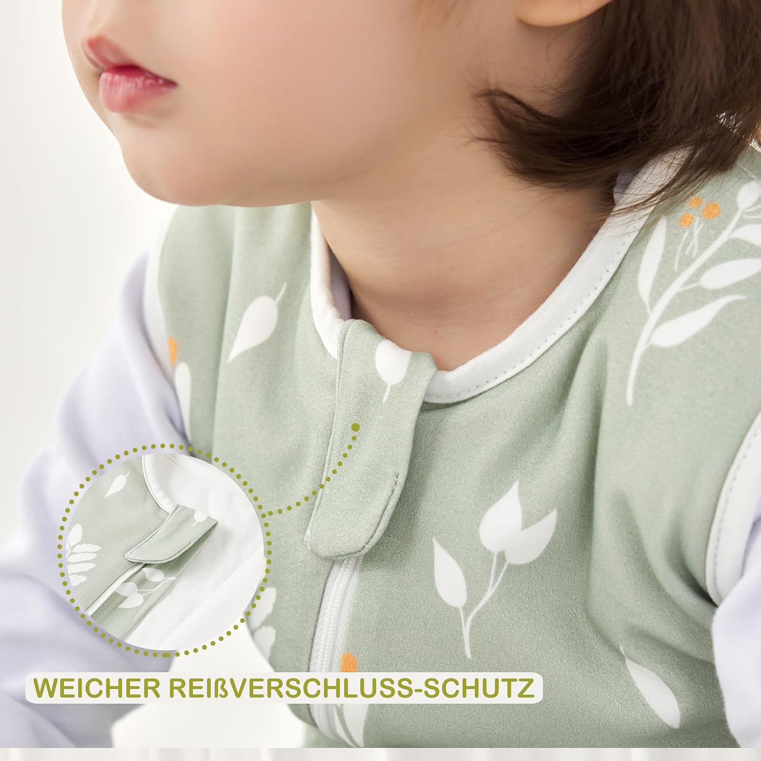Thumbnail 6 de Nivolltha 1,5 TOG Babyschlafsack mit Füßen aus 100 % Baumwolle – Ganzjahres-Schlafsack in Größe L