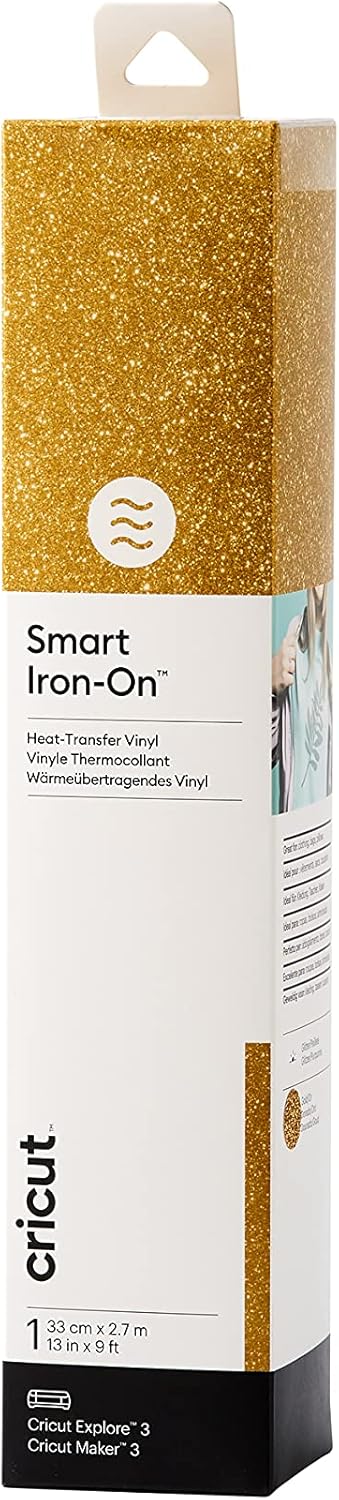 Thumbnail 6 de Cricut 2008681 Smart Iron-On Heat-Transfer Vinyl – holographic blau, 33 cm × 2,7 m (9 ft) – 1 Blatt