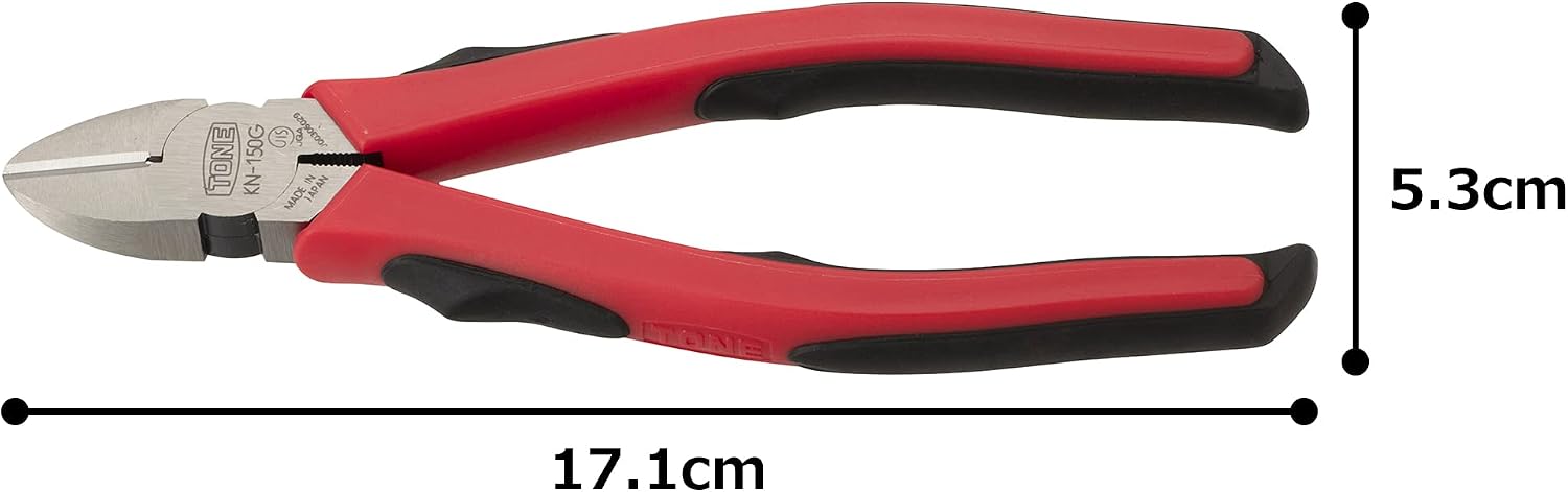 Thumbnail 3 de トネ(TONE) HPKN-150G 強力ニッパ マスターグリップタイプ 全長171mm・切断可能径1.2mm