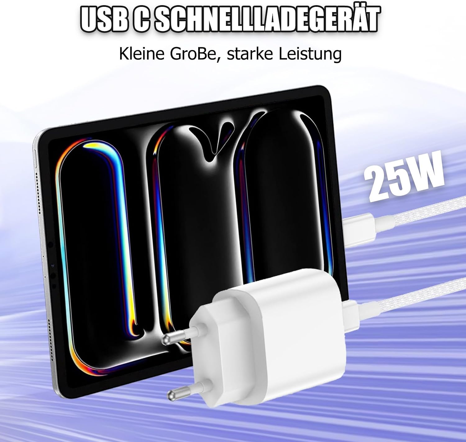Thumbnail 2 de iPad Ladegerät mit Kabel Original 25W USB-C Netzteil