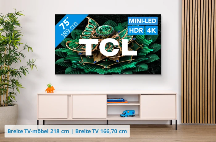 Thumbnail 31 de TCL 75 Zoll QD Mini-LED C71K 4K (2025) + TCL Q75H – Helles Bildfeld trifft Soundbar-Erlebnis