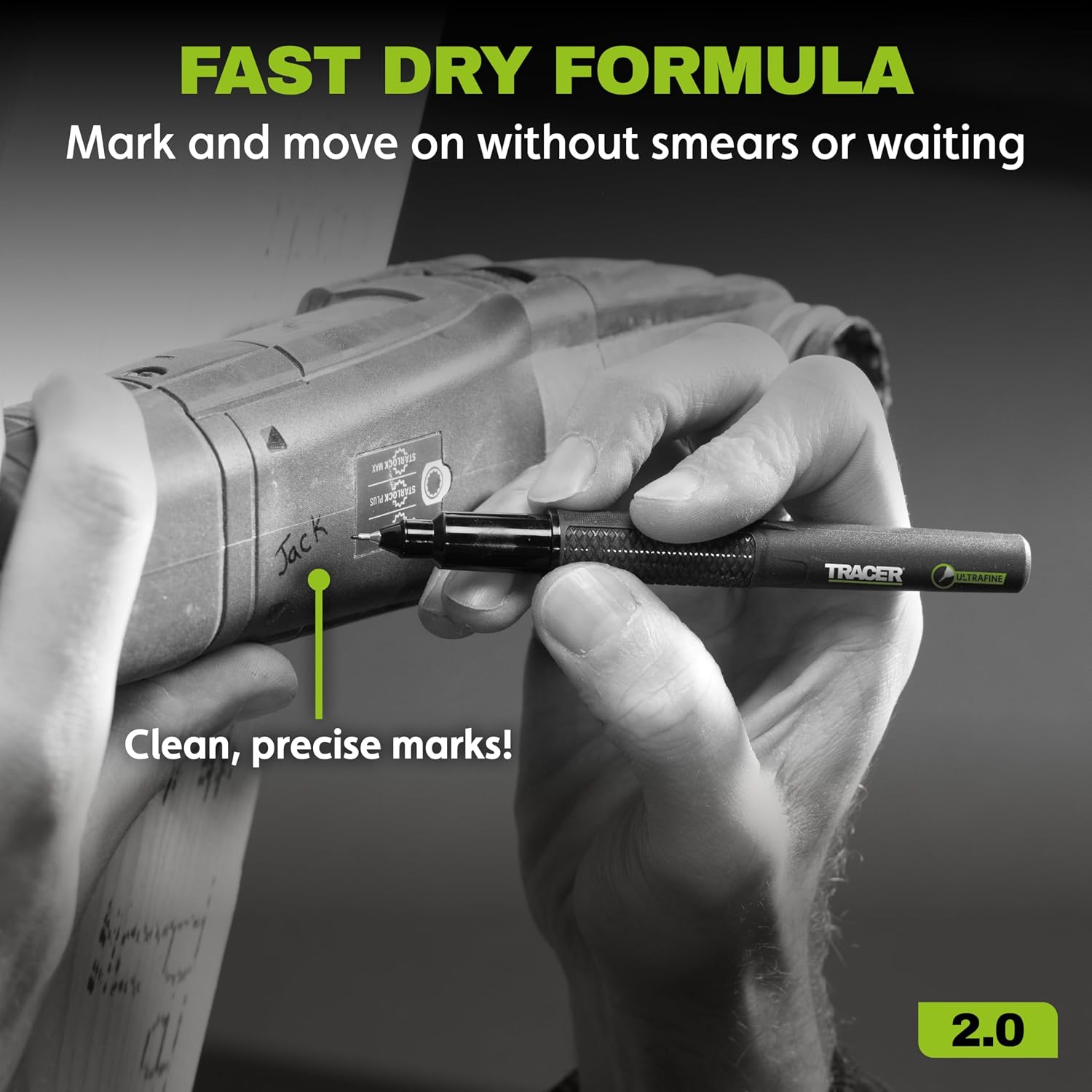 Thumbnail 6 de Tracer 2.0 Ultra Fine Tip Black Permanent Markers (12 Pack)