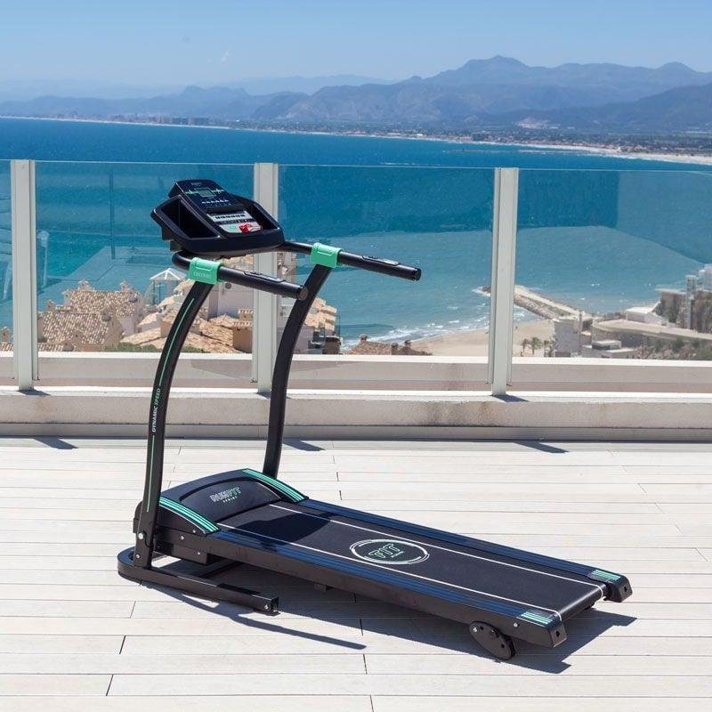Detalle de Cecotec RunFIt Sprint: cinta de correr para entrenamientos en casa con 14 km/h y amortiguación premium