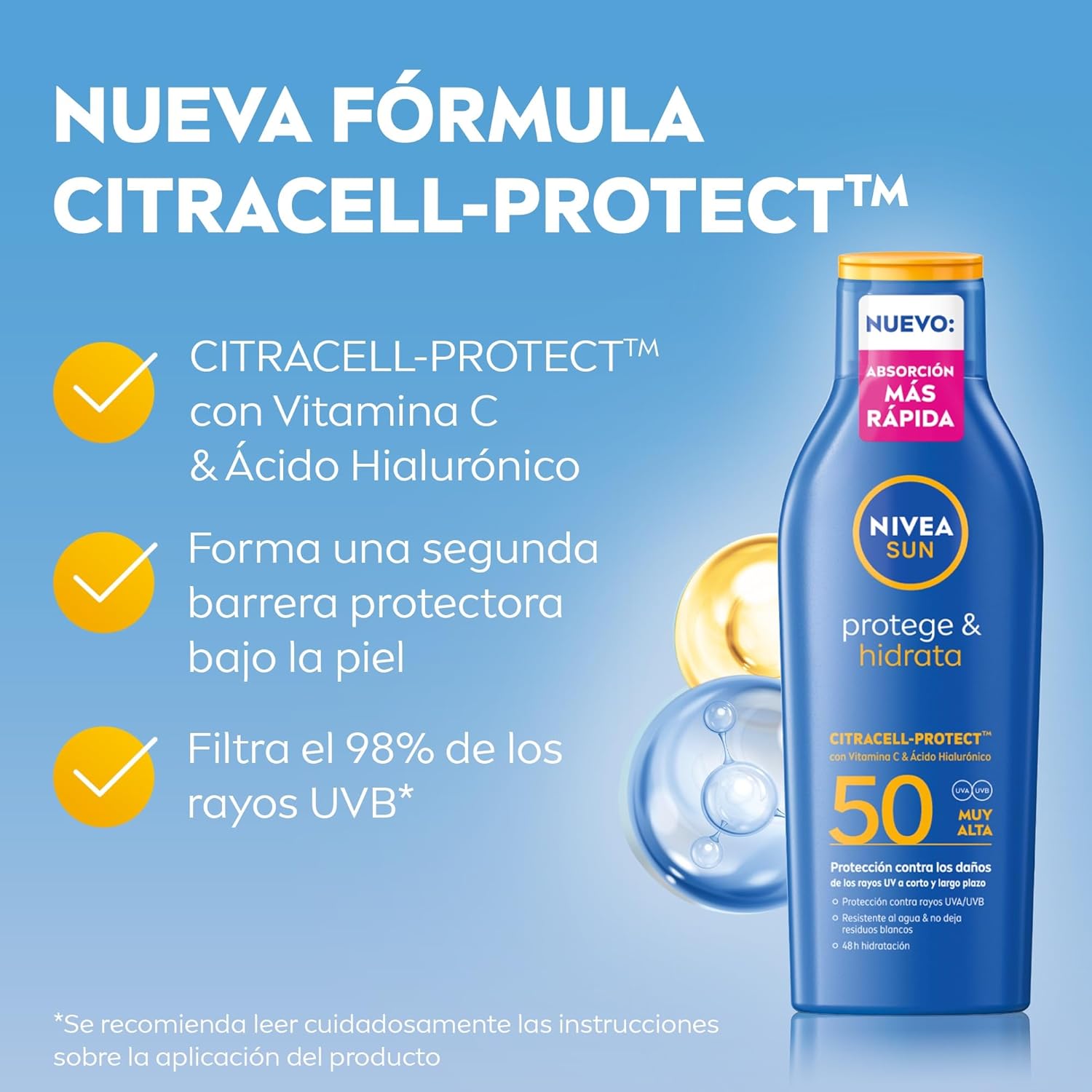 Thumbnail 1 de NIVEA SUN Protege Hidrata Leche FP50+