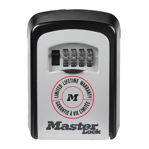 Detalle 2 de Master Lock Boîte à clés sécurisée avec fixation murale – Extérieur, 11,9 x 8,5 x 3,6 cm