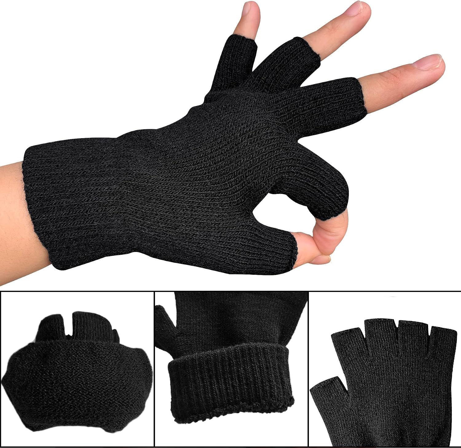 Thumbnail 2 de Fingerless Gloves, One Size