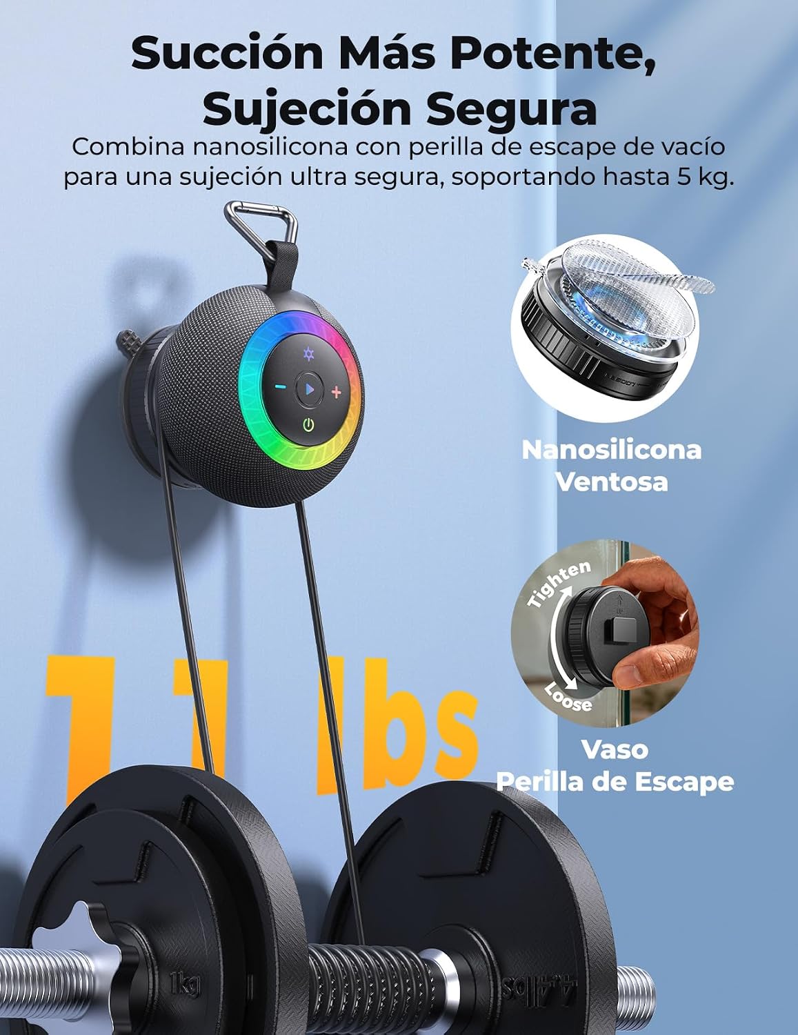 Detalle 2 de UOHHBOE Altavoz Bluetooth 20W IPX7