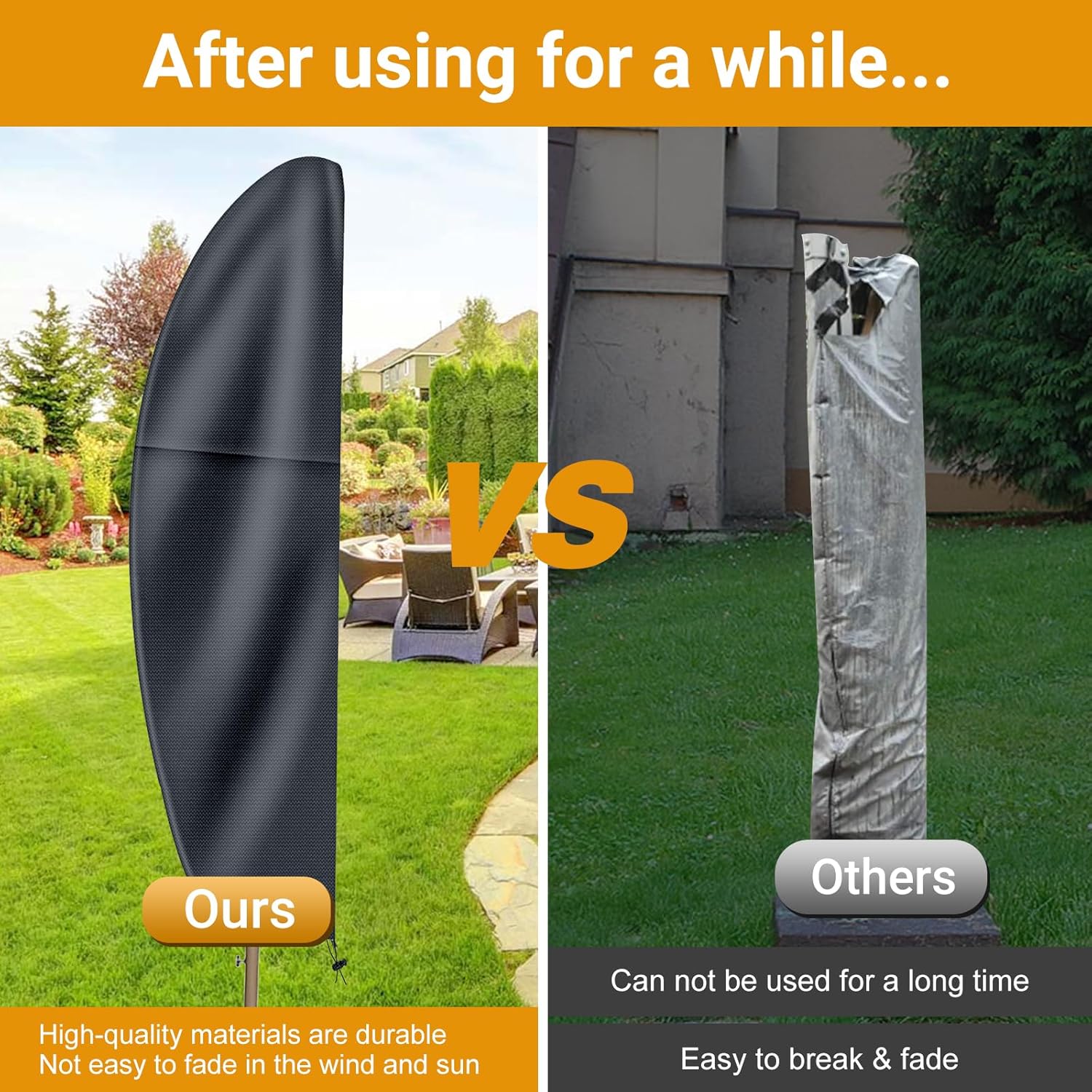 Thumbnail 5 de Waterproof Cantilever Parasol Cover in 600D Oxford (Zip) for Patio Offset Umbrellas