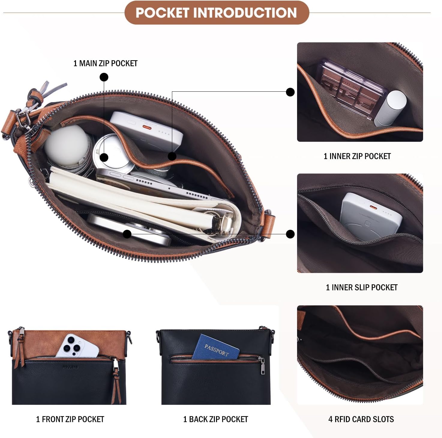Thumbnail 4 de Roulens Trendy Crossbody Bag 11in