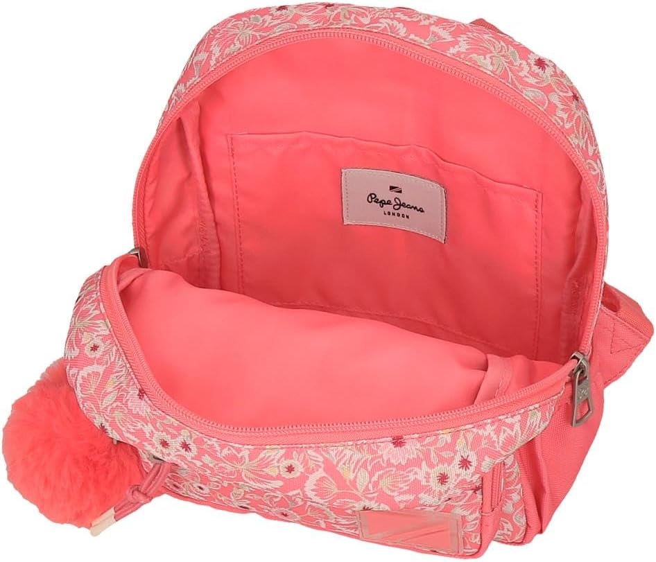 Thumbnail 3 de Pepe Jeans Nahid Zaino Casual Rosa: zaino in poliestere 19x23x8 cm con tasche organize e pompon