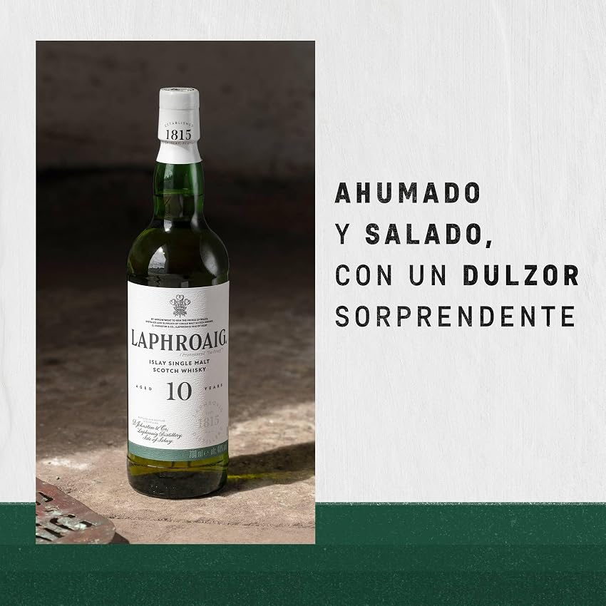 Thumbnail 4 de Laphroaig 10 años Whisky Escocés Islay 🥃 750ml