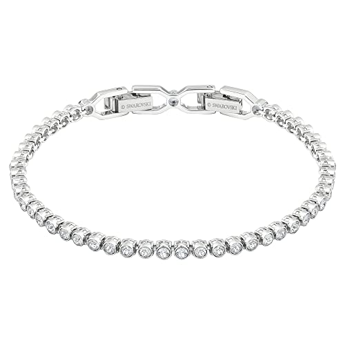 Detalle de Swarovski Bracciale Tennis Emily Round Bianco Placcato Rodio