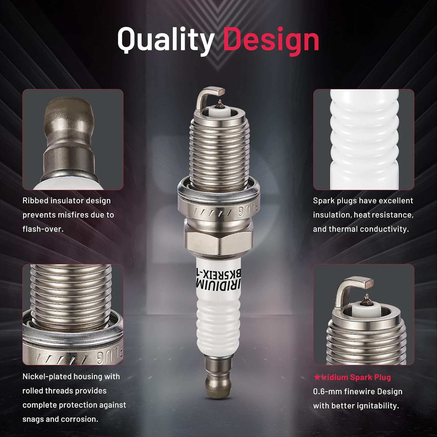 Detalle de BDFHYK Iridium Spark Plugs 7090