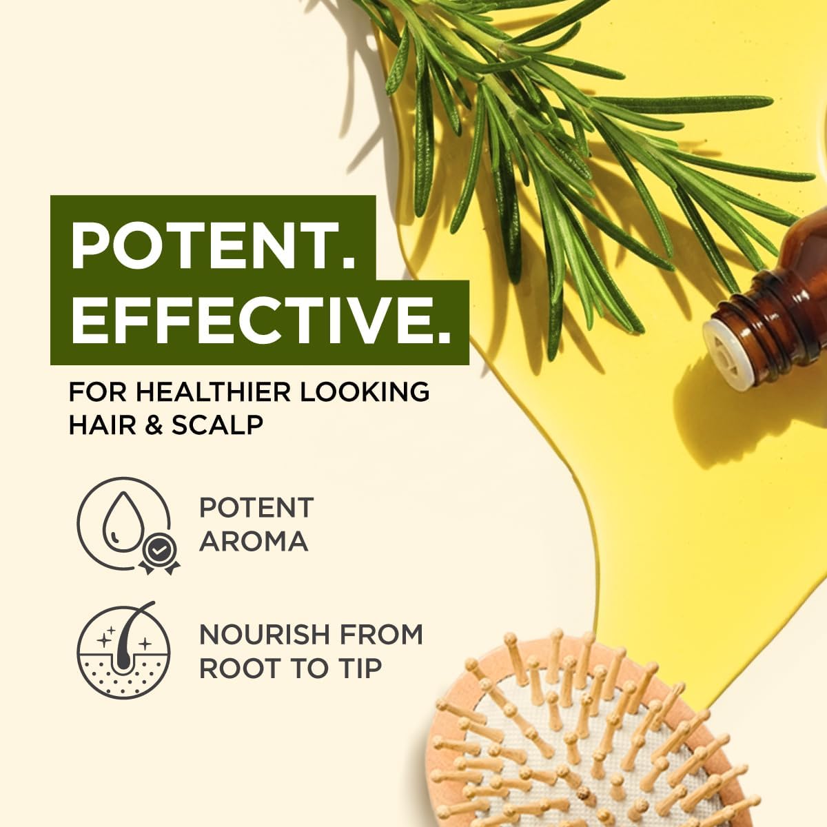 Detalle de Gya Labs Rosemary Essential Oil 0.34 Fl Oz: Hair, Skin, Diffuser & DIY Scent