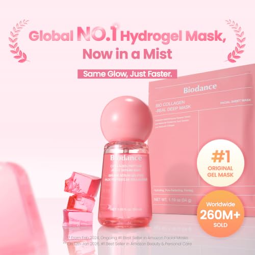 Detalle 2 de BIODANCE Collagen Peptide Jelly Serum Spray – Feuchtigkeitsspendendes Hydrogel-Spray für das Gesicht
