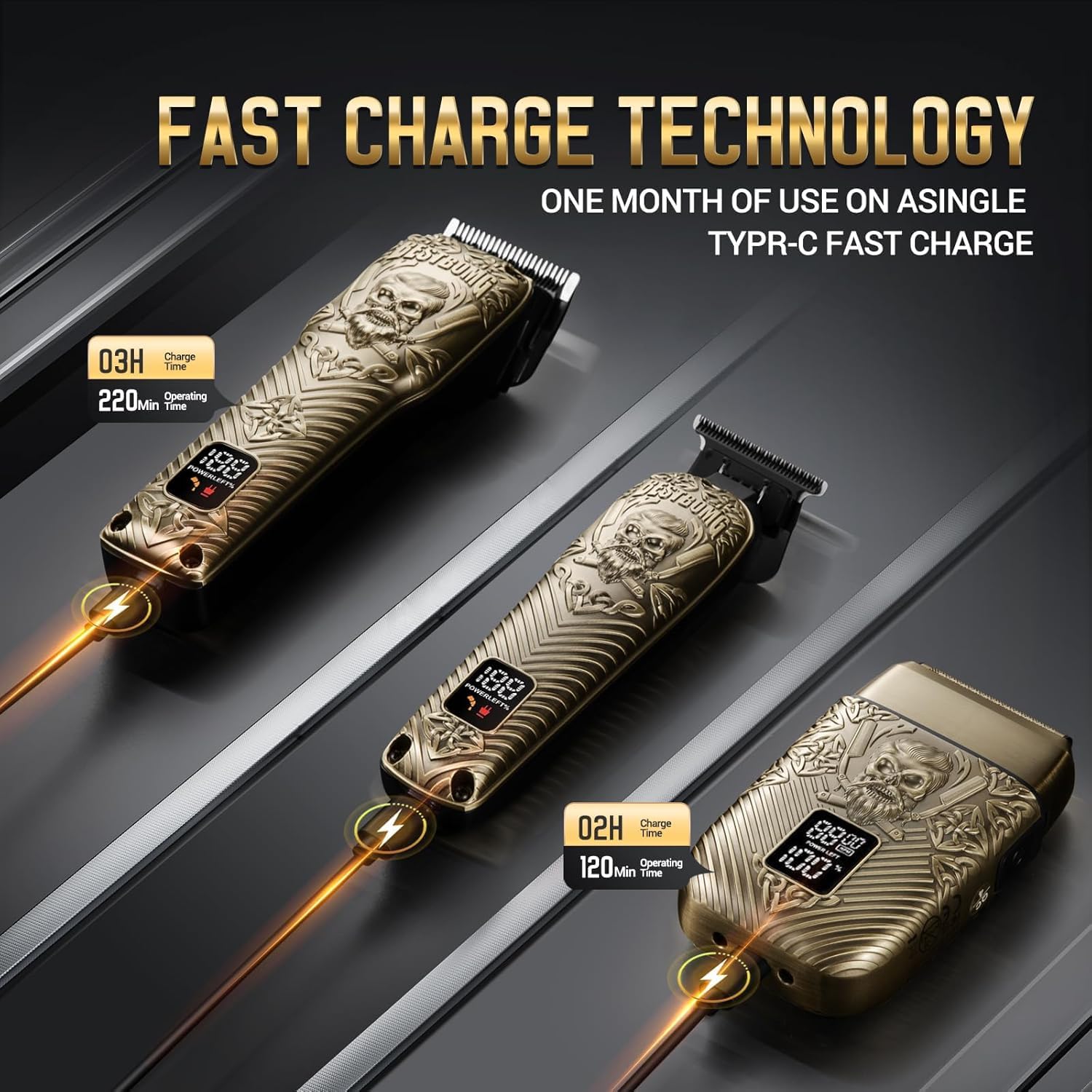 Thumbnail 3 de Bestbomg 807E Bronze Hair Clippers