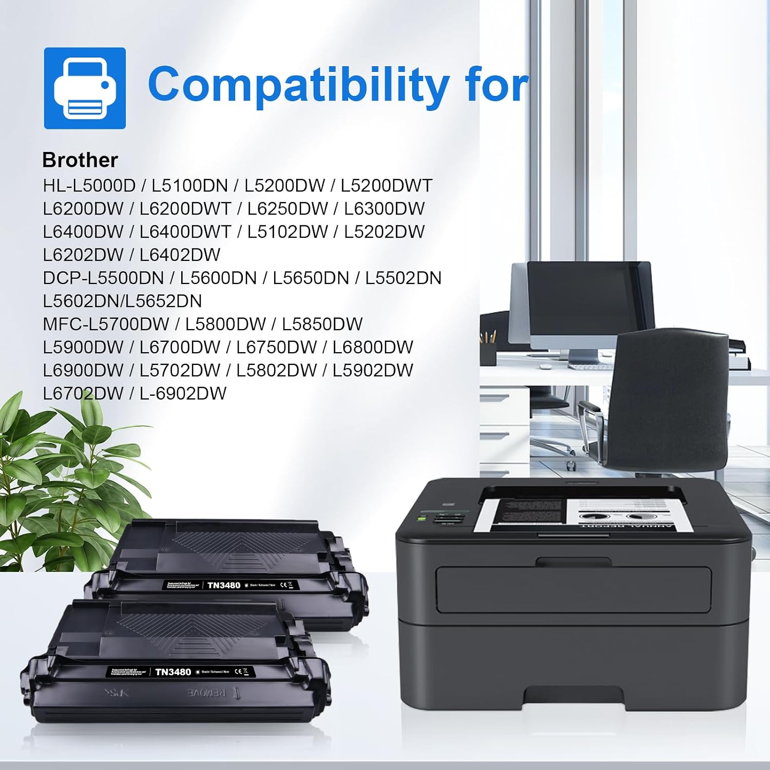 Detalle 2 de myCartridge TN 3480 para Brother TN-3480