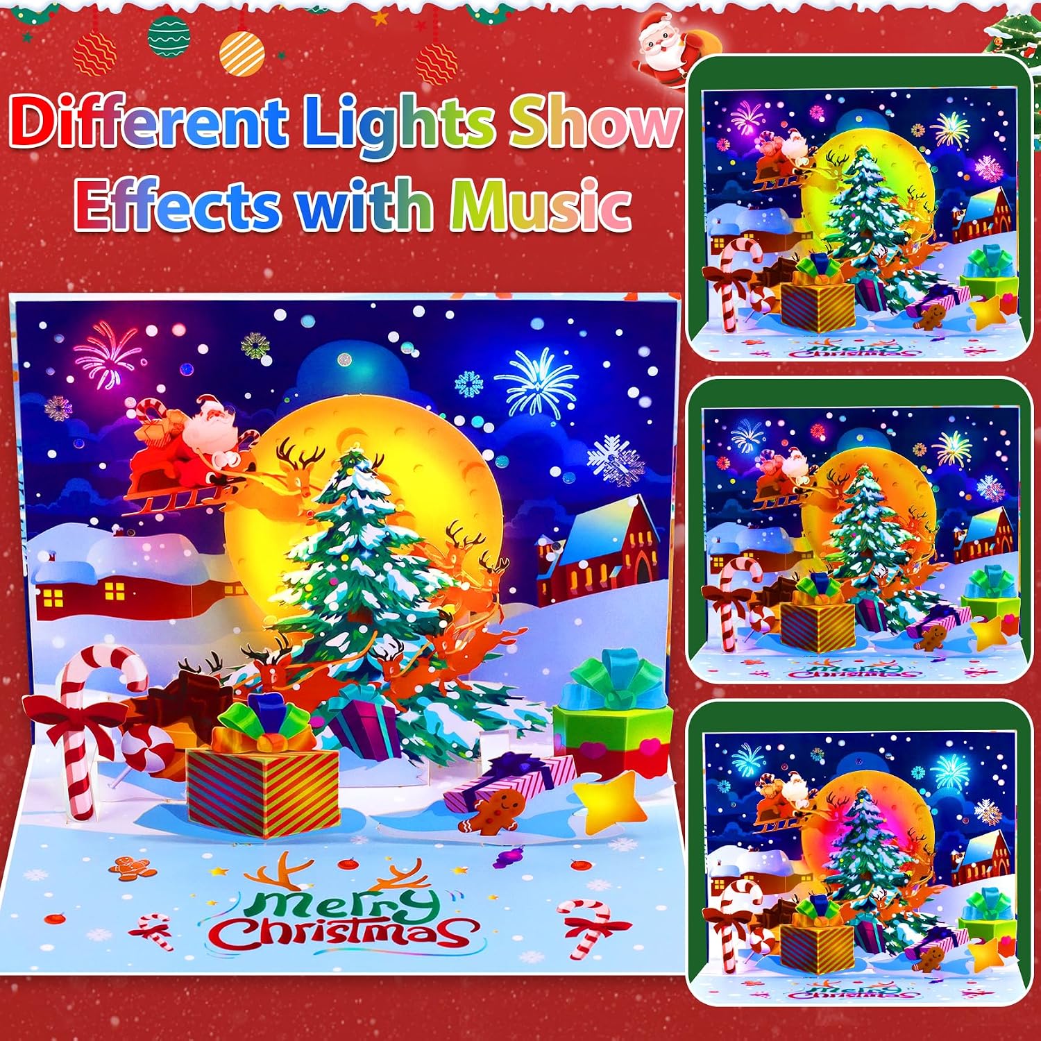 Detalle de GREETING ART Musical Christmas Card