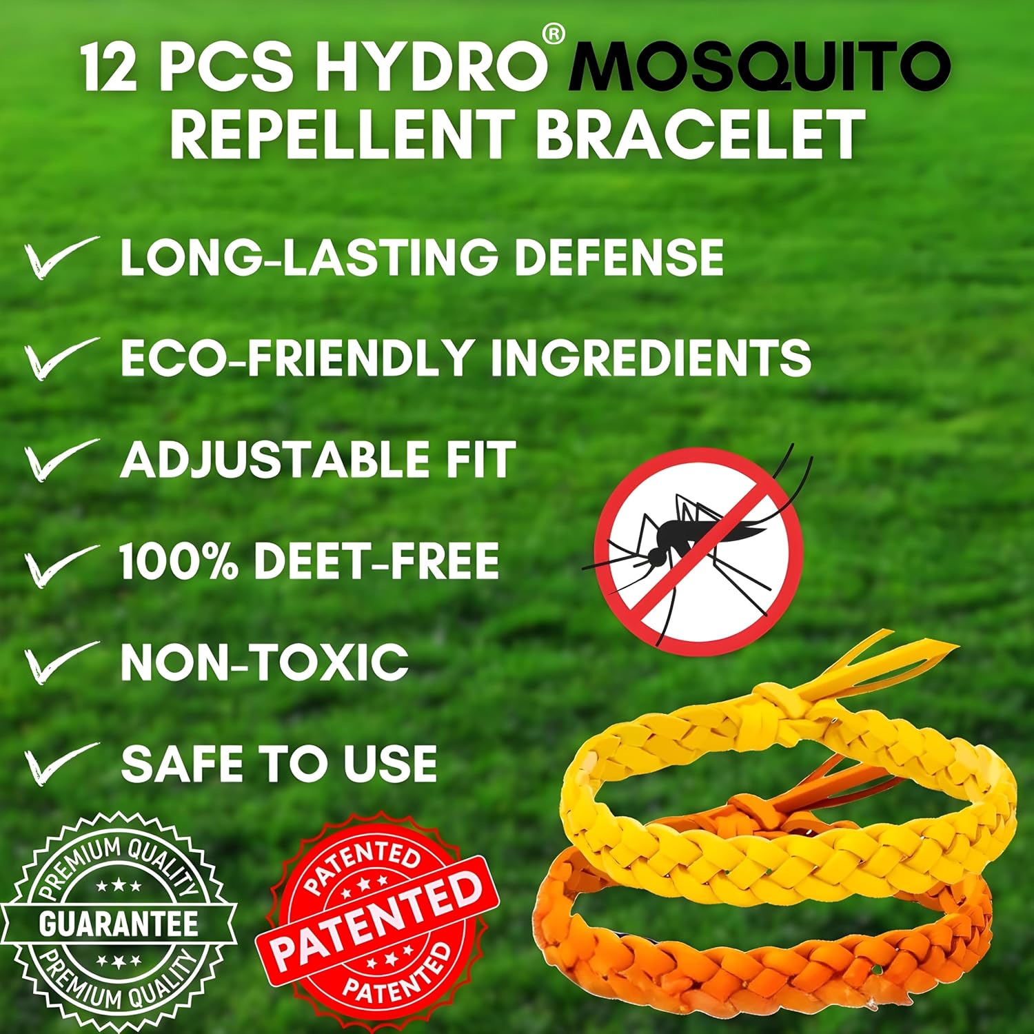 Detalle 2 de Mosquito Repellent Bracelet 12 Pcs, 350h