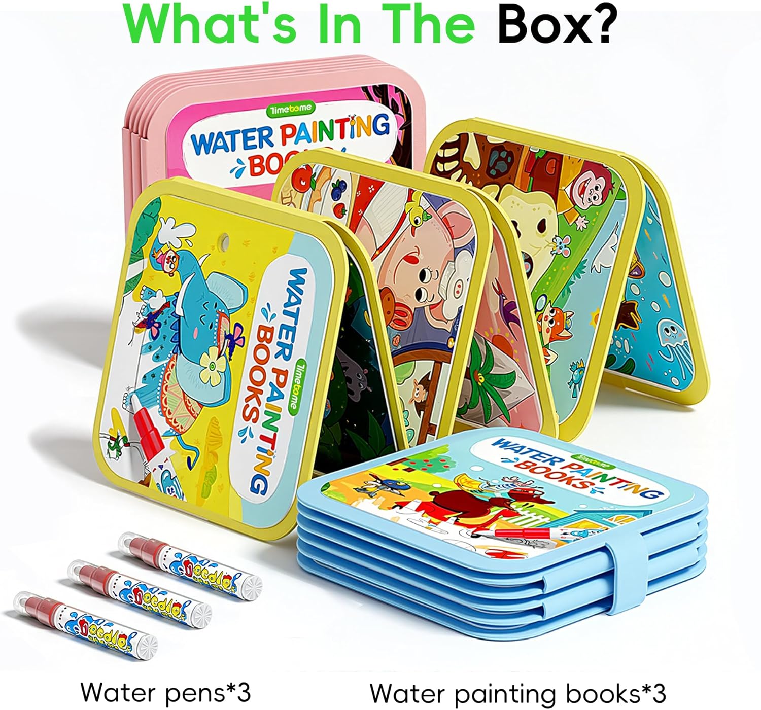 Thumbnail 6 de Timetome Reusable Water Painting Book 3-pack 🎨