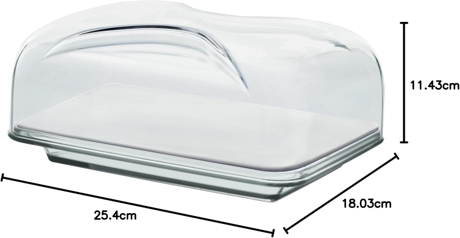 Thumbnail 2 de Guzzini Quesera Rectangular Gocce 🍽️ 25,5x18x11,5 cm