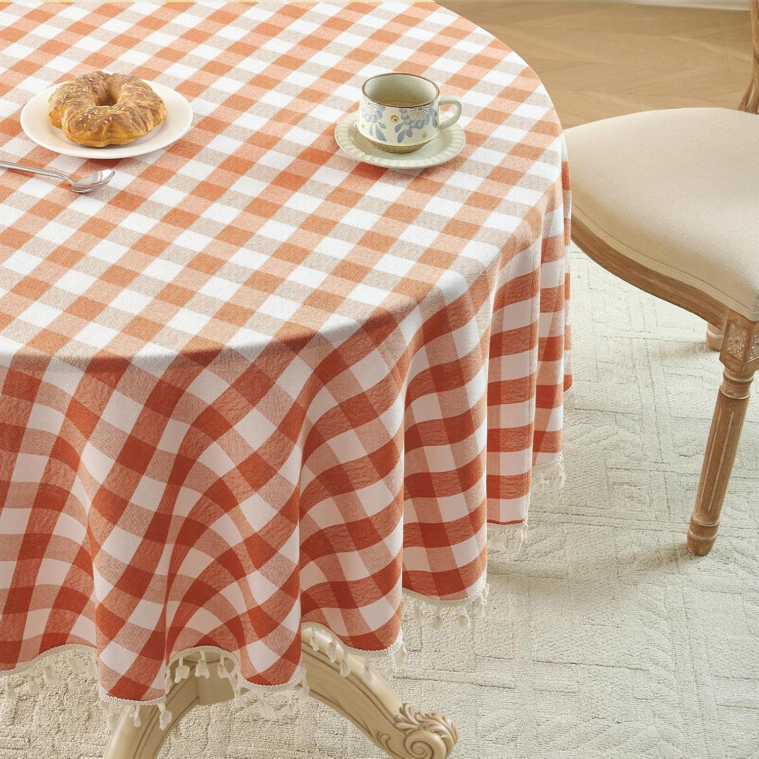 Detalle de Softalker Round Tablecloth 70-inch