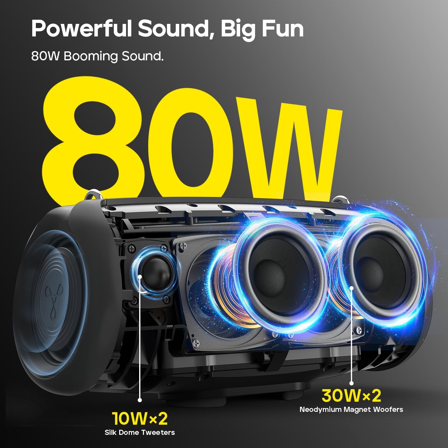Thumbnail 1 de Tribit StormBox Lava 80W Bluetooth Lautsprecher 🔊