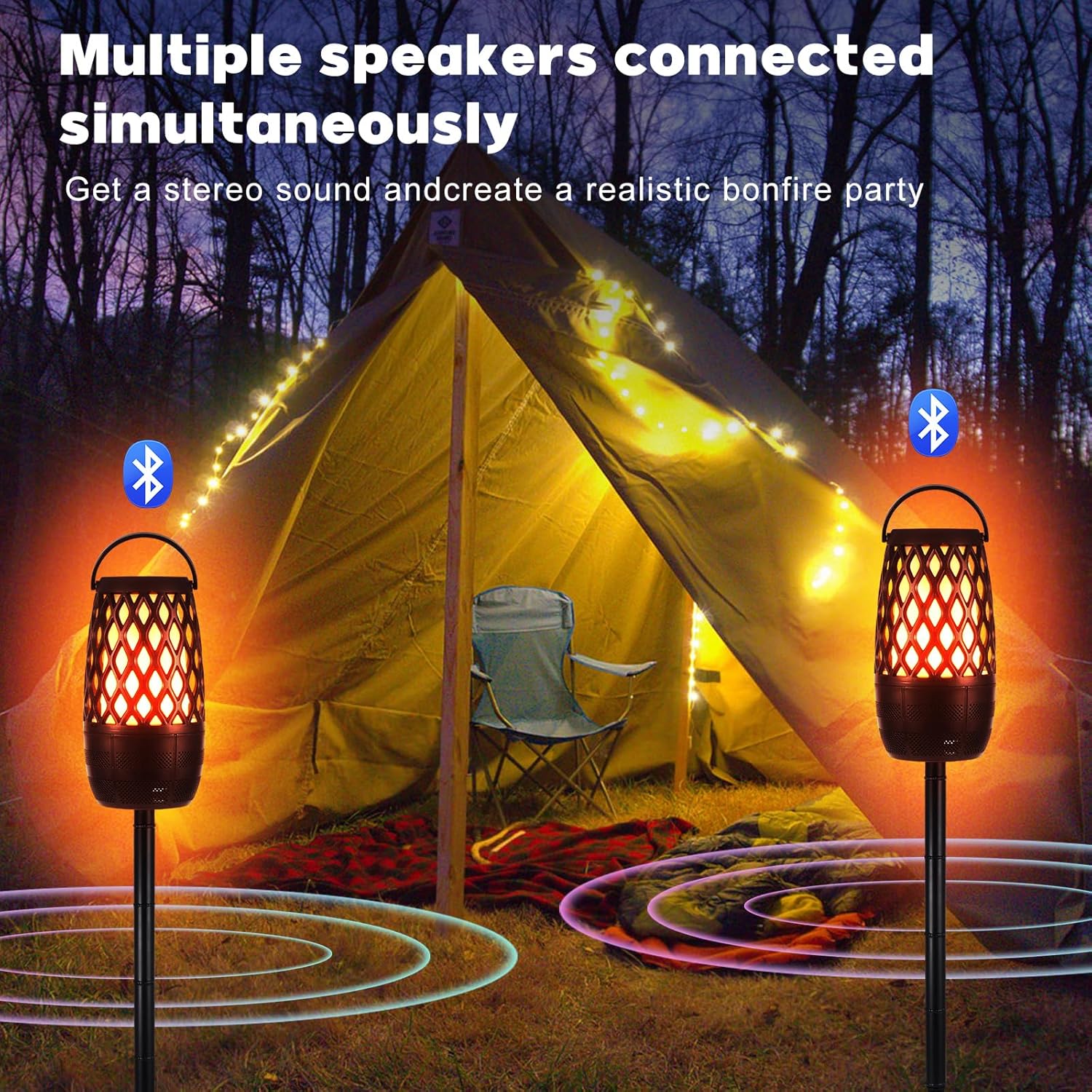 Detalle 2 de 2 Pack Outdoor Bluetooth Speakers