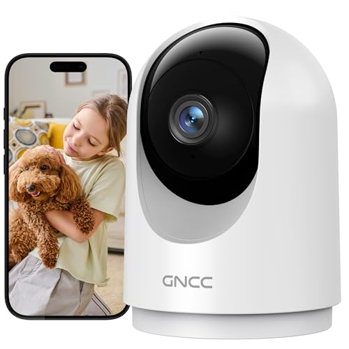 Detalle de GNCC Caméra Surveillance WiFi Intérieure 2K 3MP pour Bébé/Animaux (Lot de 1)