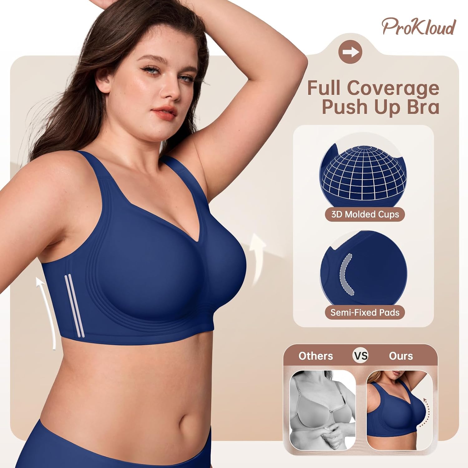 Thumbnail 2 de ProKloud Wireless Bra, Nylon Blend