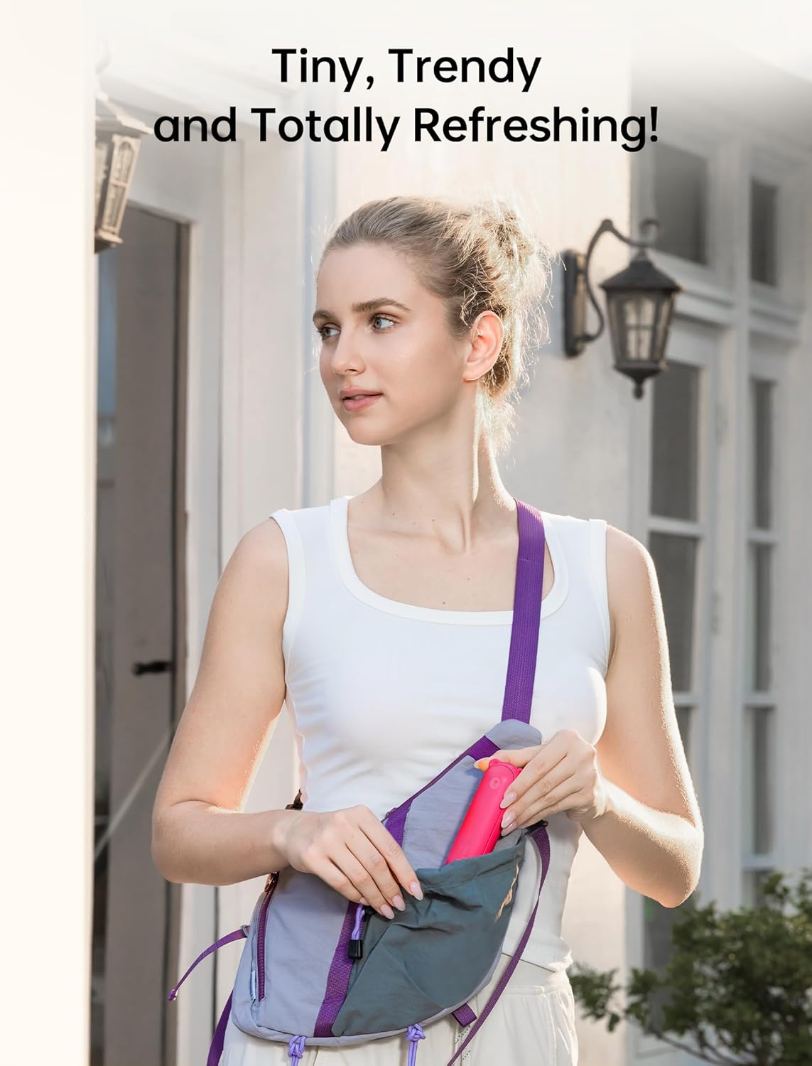 Thumbnail 4 de JISULIFE Mini-Handventilator 3-in-1 (USB, Powerbank & Taschenlampe) – kompakter Taschenventilator mit bis zu 19 Stunden Laufzeit