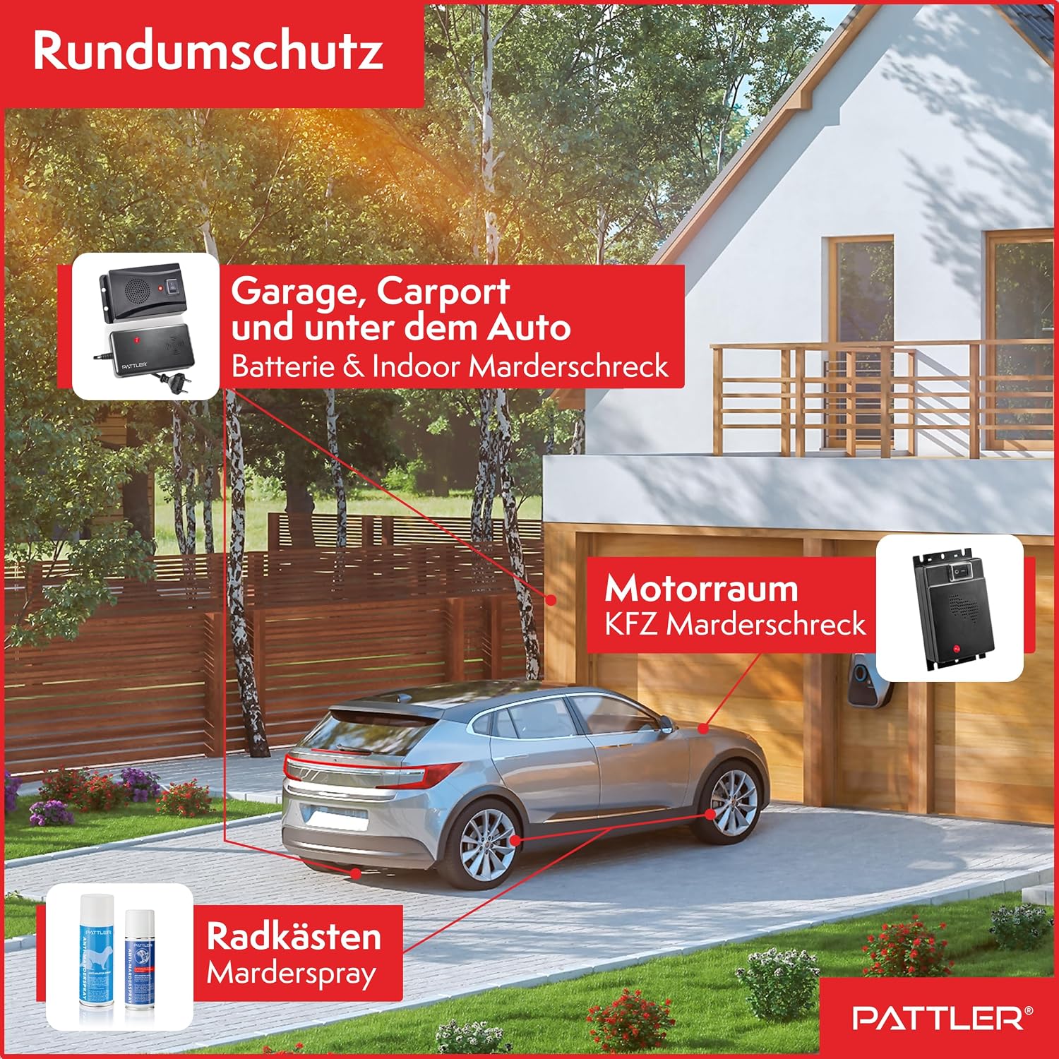Thumbnail 6 de PATTLER Marderschreck Auto Ultraschall