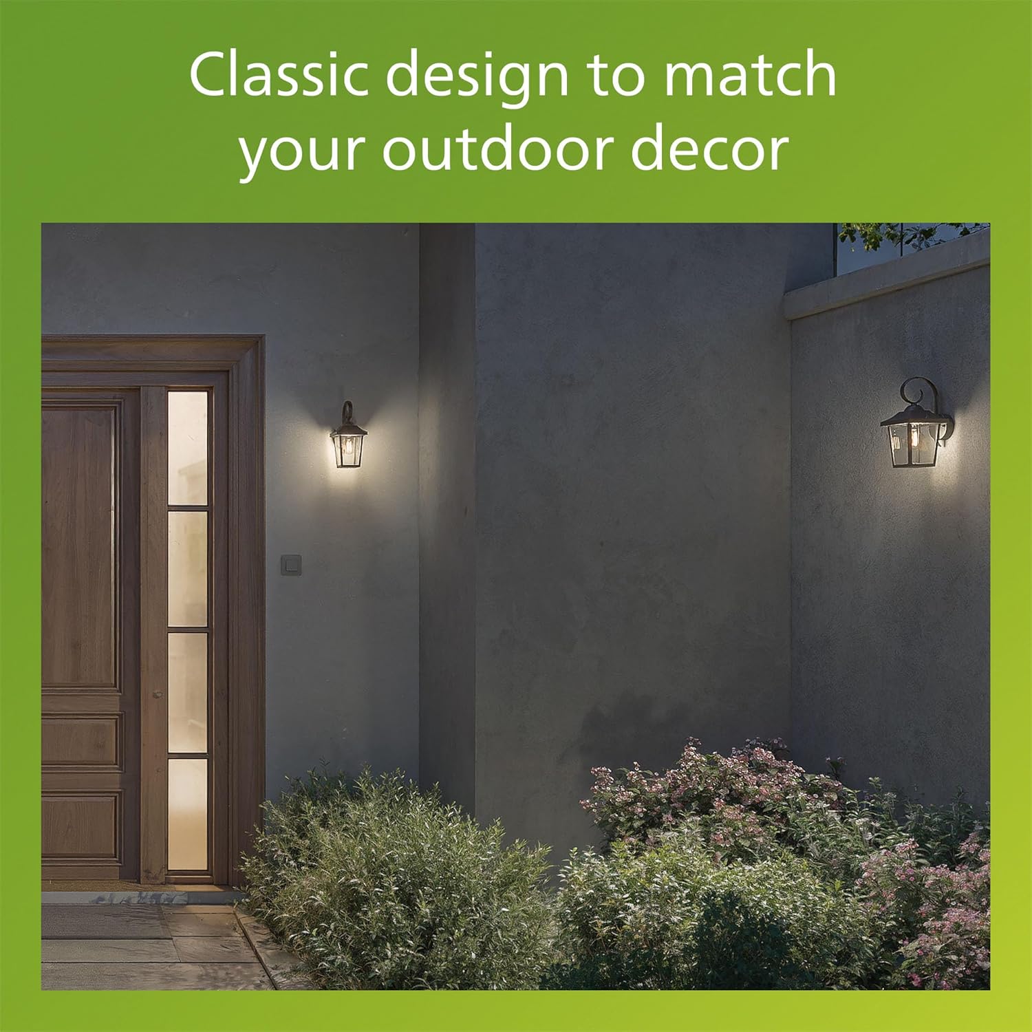 Thumbnail 6 de Philips Buzzard Outdoor Wall Light (IP44) in Black with E27 bulb holder