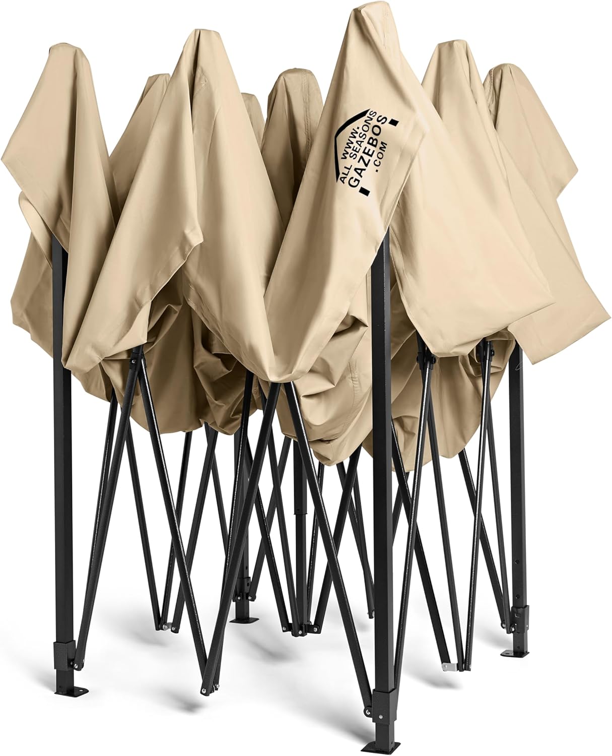 Thumbnail 6 de All Seasons Gazebos Tonnelle Pliante 3x3m — Beige, tout en matériau robuste et étanche