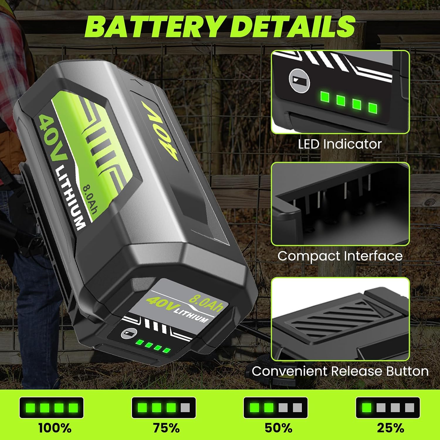 Detalle de Replacement Battery OP4015