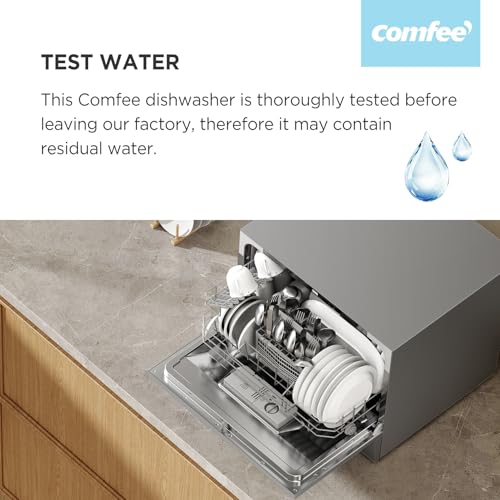Thumbnail 9 de COMFEE' Table Top Dishwasher, 6 Place Settings, Silver