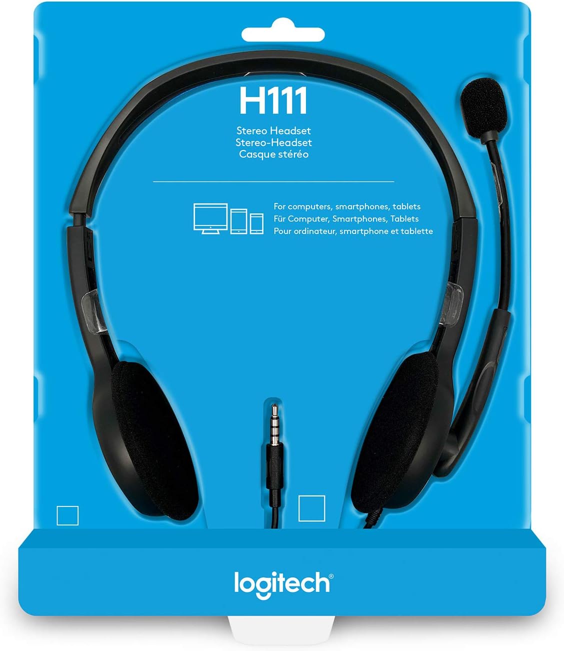 Thumbnail 5 de Logitech H111 Cuffie Cablate Stereo con Microfono + Cancellazione Rumore, 3,5 mm – Nero