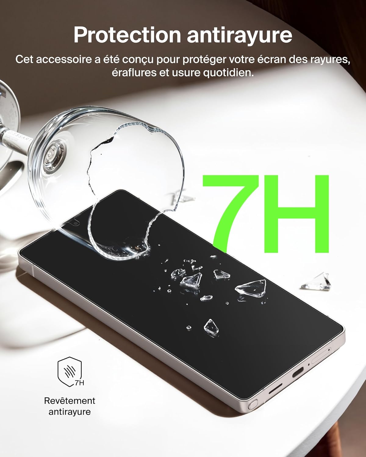 Thumbnail 6 de Belkin ScreenForce Titan EcoGuard Protection d'Écran avec Filtre Lumière Rouge pour Samsung Galaxy S26 Ultra