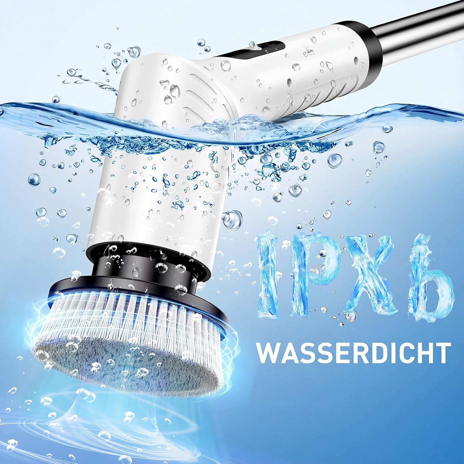 Thumbnail 5 de BioAura Elektrische Reinigungsbürste – 9-in-1 mit 9 Bürstenköpfen, 2 Geschwindigkeiten, verstellbarer Teleskopgriff