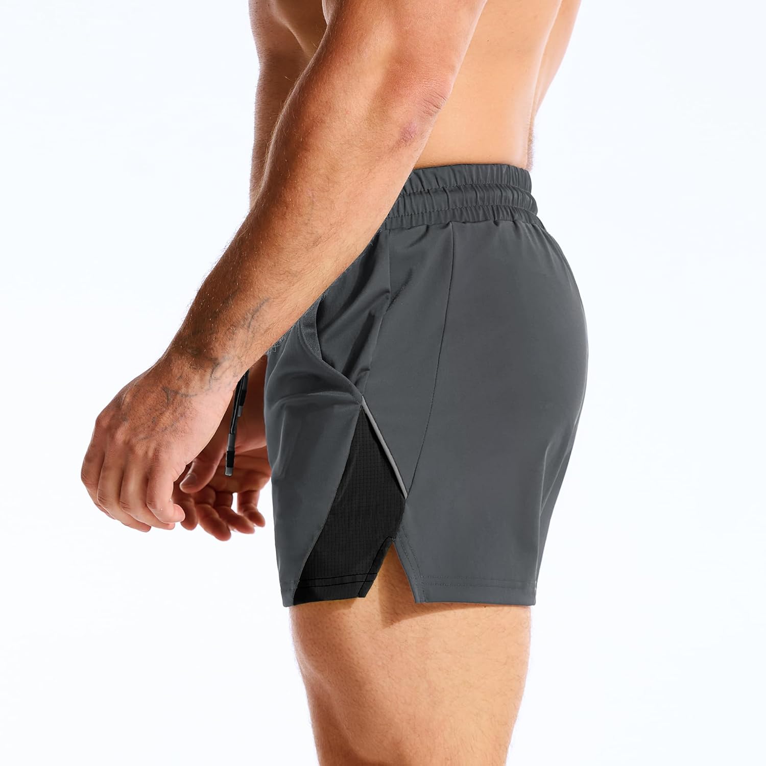 Thumbnail 1 de BROKIG Mens LightArmor Gym Running Shorts: Light, Breathable and Practical